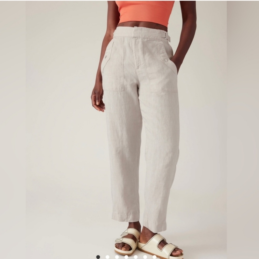 Athleta Voyager Linen Pant Size 12